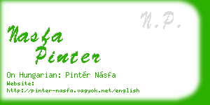 nasfa pinter business card